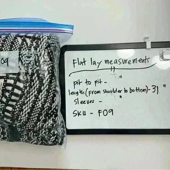 Anthropologie Angel of the North Roenne Cardigan Vest Black White Knit Sz Medium - Picture 15 of 15